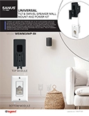 WSWM3IWP Universal Tilt & Swivel Speaker Wall Mount and Power Kit Cover