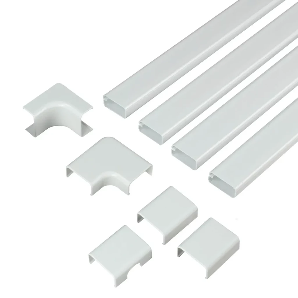 TV Cord Hider for Wall Mounted TV - White Cable Management Kit