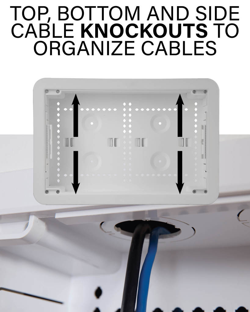 Sanus In-Wall Cable Management Kit in White