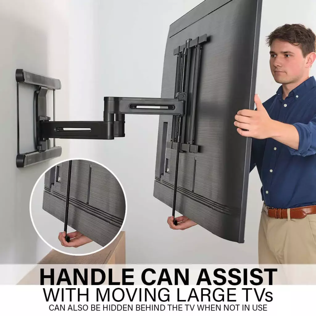 VLF828, Handle can assist with movign large TVs