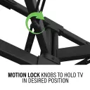 VODLF125, Locking knob to hold TV in desired position