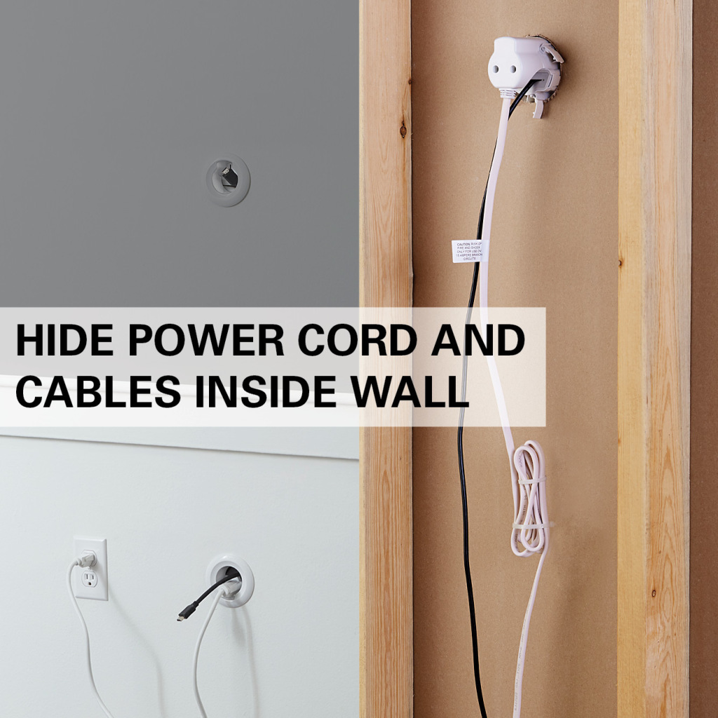 In-Wall Vertical Wire Concealment - Hiding TV Cables